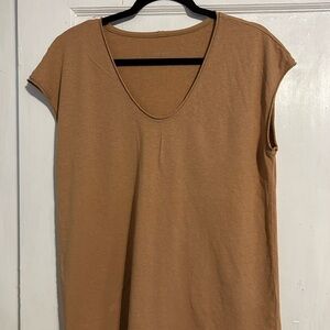 Everlane Tan Short Sleeve Women's Tee